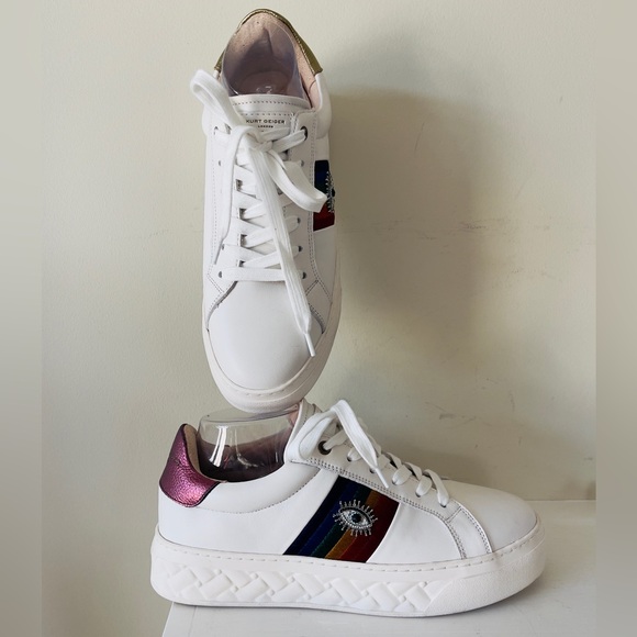 Kurt Geiger London LANE EYE  White SNEAKER NWT Size 40.5W - Picture 7 of 15